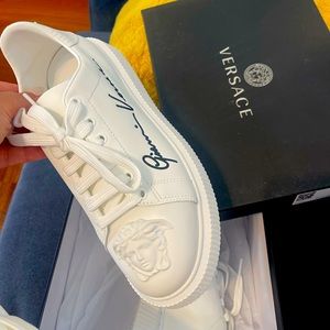 Versace women white sneakers